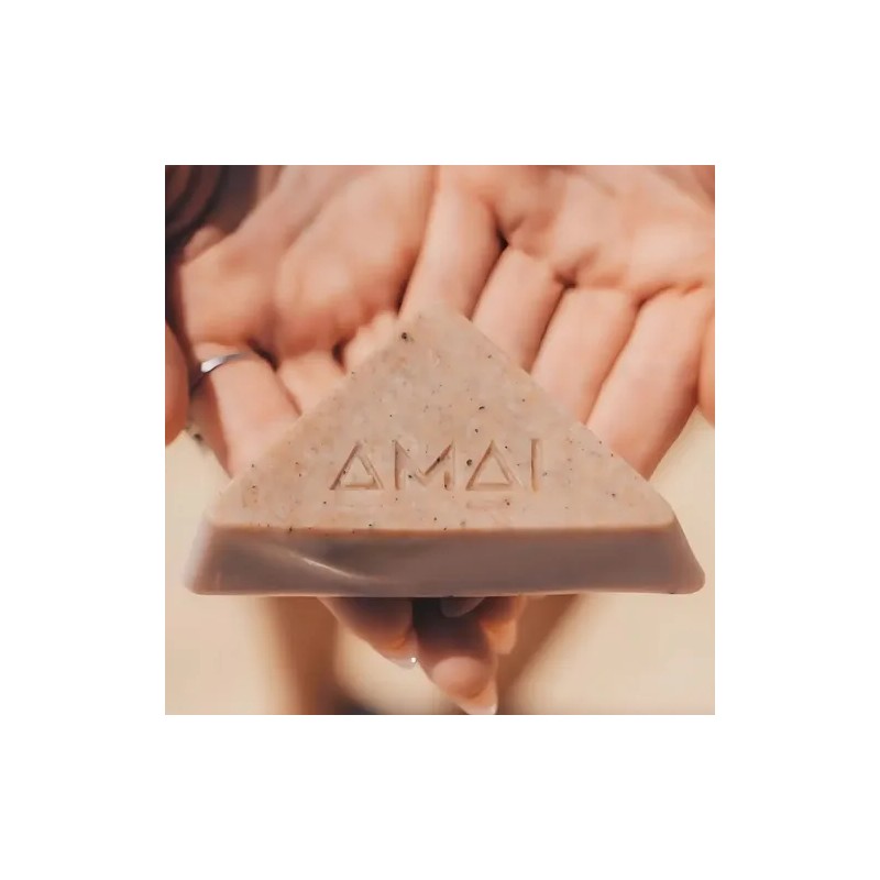 AMAI Jabón Corporal Exfoliante de Romero y Menta 90 g