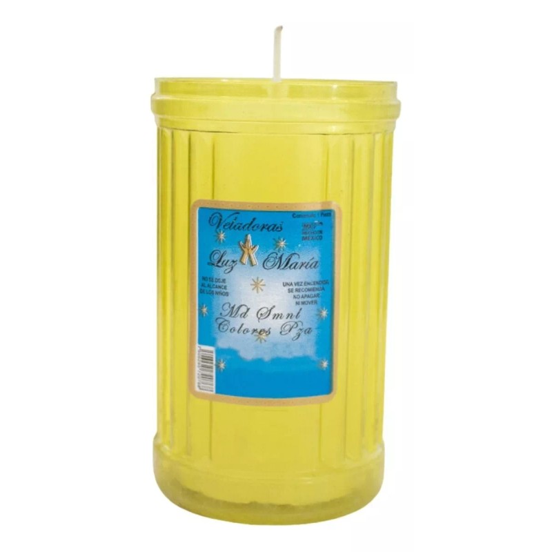 CEB 12 Veladoras Ecológica Media Semanal Blanco 100% Parafina