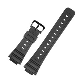 VAMPSD Compatible With Casio G-SHOCK GW-M5610 DW5600 DW5700 DW6900 Smart Watch Waterproof Watchbands Man Sport Silicone Small square resin Strap(A-Black Black)