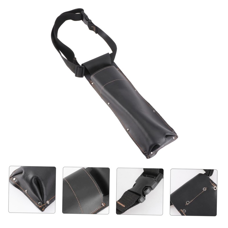 OATIPHO 1pc Scalding Welding Rod Storage Bag Cattle Leather Holder