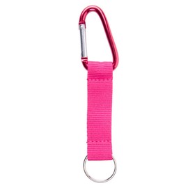 Karteo Lanyard with Carabiner Hook [Pack of 1] Short Lanyard Carabiner and Key Ring Lanyard Key Ring with Metal Carabiner for Keys, pink