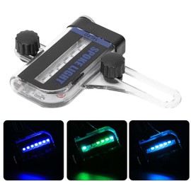 Spoke Light, Bicycle Double Sided 14 LED RGB Spoke Light, Suitable for Steel Wire Disc Brake V Brake, Energy Saving with 30 Patterns, Waterproof IP6, for