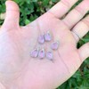 10pcs July Ruby Birthstone Charms 14x8mm Teardrop Crystal Beads Silver