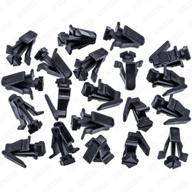 Rexka 20pcs Grille Clip Bumper Cover Retainer Fastener Compatible with Nissan Infiniti 76882-0M060 Titan 240SX Altima Cube Frontier Krom SL Murano NV Pathfinder Xterra FX35 FX45 G35 M35 M45 Q45
