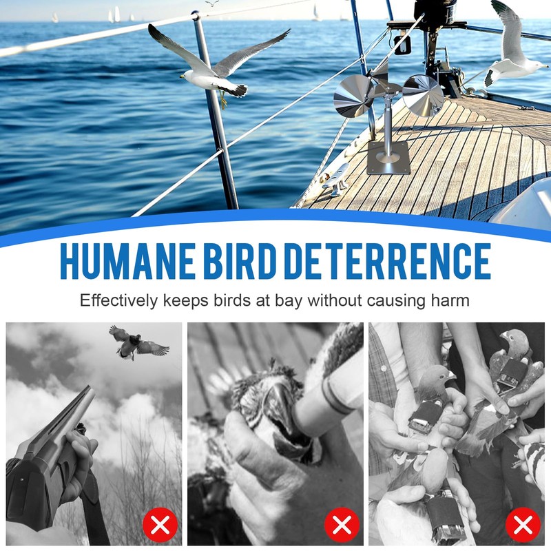 Bird Reflectors Spinning Wind Powered，Bird Scare Reflective Device Keep Bird