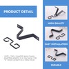 RiseDirectly 2 Pcs Heavy-Duty V-Shaped Rain Chain Gutter Adapter Clip