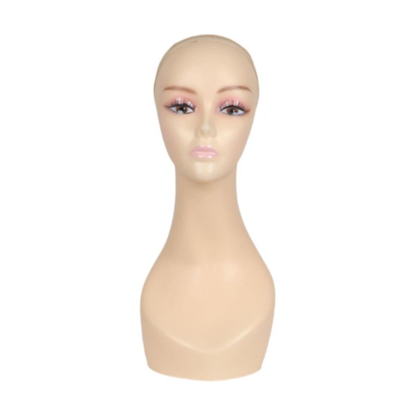 predolo Bald Mannequin Head Wig Holder Lightweight Portable Multifunctional Training