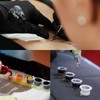 Rayyl 300Pcs Tattoo Ink Caps with 3Pcs Tattoo Ink Cups