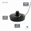 Sink Stopper 1.75" - Bathtub Drain Plug with Chain -