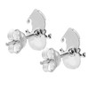 AeraVida Festive Happy Snowman .925 Sterling Silver Post Stud Earrings