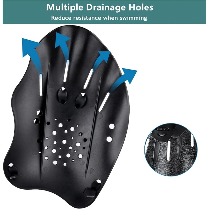 Swimming Training Hand Paddle , Swimming Training Paddle Adjustable Diving