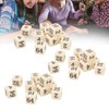30PCS 6 Sided Number Dice 15.5mm Multiple Of 2 Number