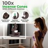 Anbar Backflow Incense Cones for Waterfall Burners and Holder. for