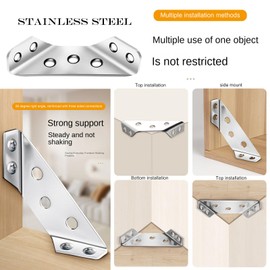 Heavy Duty Angle Angle Connector Construction Angle Bar Connector Perforated Plate Corner Angle Furniture Connector Angle Plate Anthracite Cabinet Connector Metal Stainless Steel Pack of 20