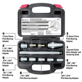 Powerbuilt Metric and SAE Clutch Alignment Tool Set, Clutch Pilot Tool Set, 8 Piece for aligning clutch components when installing a new clutch - 648649