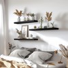 YYWUOJJ Wood Floating Shelves for Wall Decor, Rustic Wall Shelves