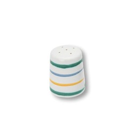 GMUNDNER KERAMIK Salt Shaker Smooth Diameter 4.8 cm Colourful Flamed Tableware Handmade in Austria