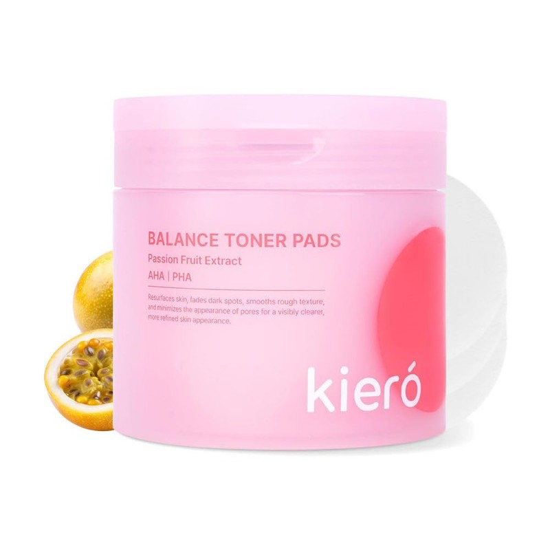 KIERO - Toner Pads, Almohadillas tónicas coreanas con AHA, PHA