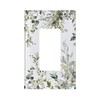 Sage Green Eucalyptus Leaves 1 Gang Single Rocker Decorative Light