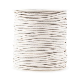 Mandala Crafts 2mm Off White Blind Strings Lift Shade Cord - 109 Yards Braided Nylon Cord for Roman Shades, Curtain String, and Blinds Repair or Replacement