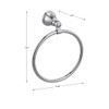 Delta Faucet 73246 Woodhurst Towel Ring, Chrome
