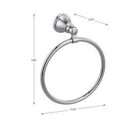 Delta Faucet 73246 Woodhurst Towel Ring, Chrome