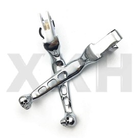 SMT-Chrome CNC Aluminum Black Brake Clutch Skull Zombie Lever Compatible with H-D XL Sportster 883 1200 softail [B01D0QWG66]