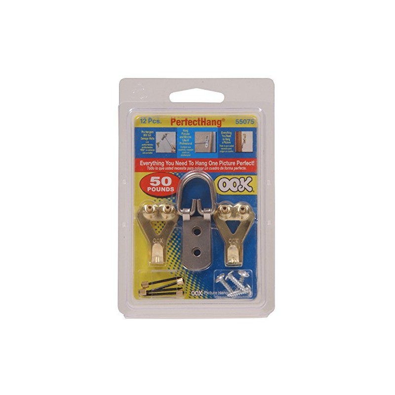 OOK Brass Picture Hanging Kit 50 lb Capacity 535642