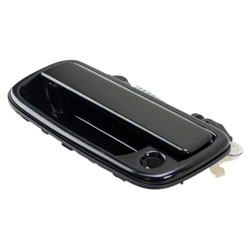TRQ Front Left Exterior Door Handle Black Drivers Side Compatible