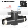 ERGAOBOY 5 Pcs 12mm OD Pneumatic Ball Valve, Push to
