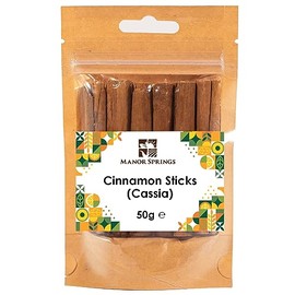 Cinnamon Sticks (Cassia) 50g by Manor Springs