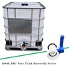 Muasopst Tote Tank Adapter, 1000L IBC DN40 Butterfly Valve Switch