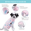 comwish Dog Surgery Recovery Suit, Post Surgery Protective Wear with