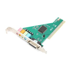 Xsdjasd PCI Sound Card 4.1 Channel Computer Desktop Internal Sound Card Internal Audio Card Stereo Surround 8738