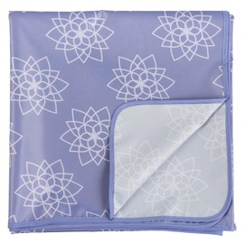 Tiny Twinkle Mess-Proof Splat Mats for Under high Chairs or Table Cover Art Projects for Baby and Toddler - Waterproof, Washable Floor or Table Splash mat 51" x 51" (Lotus)