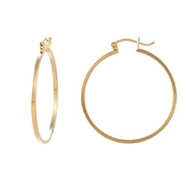 Arracadas de Chapa de oro Premium - Tutti Joyería (30mm)