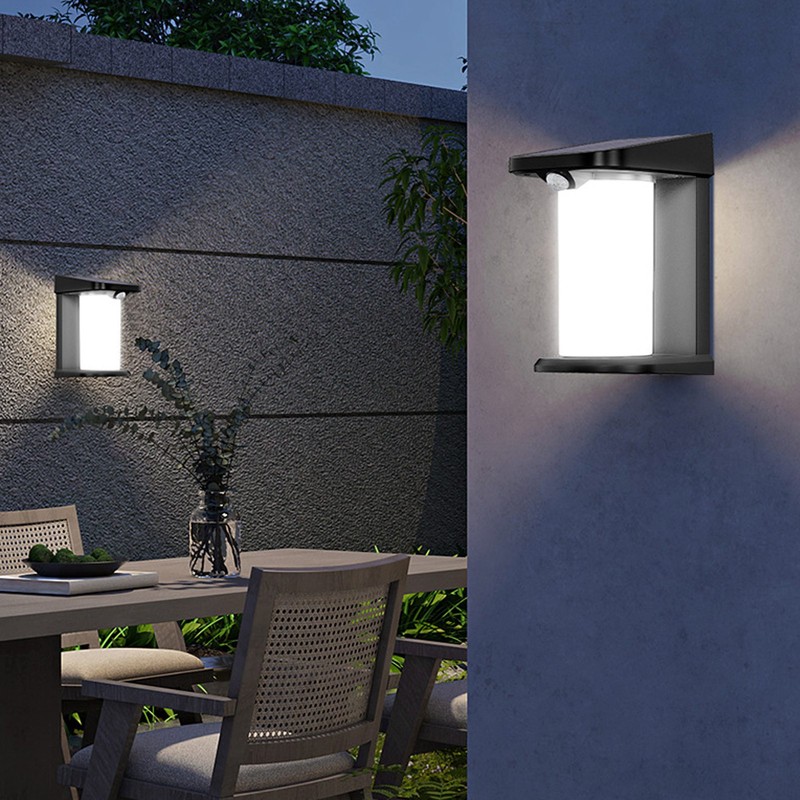Solar Outdoor Wall Light Waterproof Motion Sensor Simple Appearance Solar