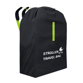 Anwangda Stroller Travel Bag for Airplane, Portable Pram Bag, Large Pushchair Cover with Shoulder Strap, Waterproof Gate Check Bags for Airplane Infant Strollers