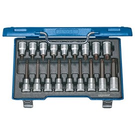 GEDORE ITX 19 LKP Screwdriver bit Socket Set 1/2" 18 pcs TORX T20-60