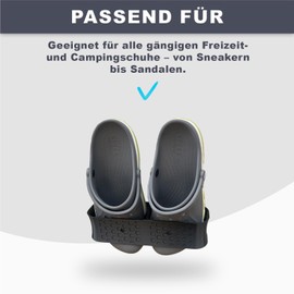 Universal Shoe Holder for Campers, Space-Saving Shoe Organiser for Motorhomes, Garages or Tight Spaces, Robust Shoe Rack Made in Germany (Slate-Grey)