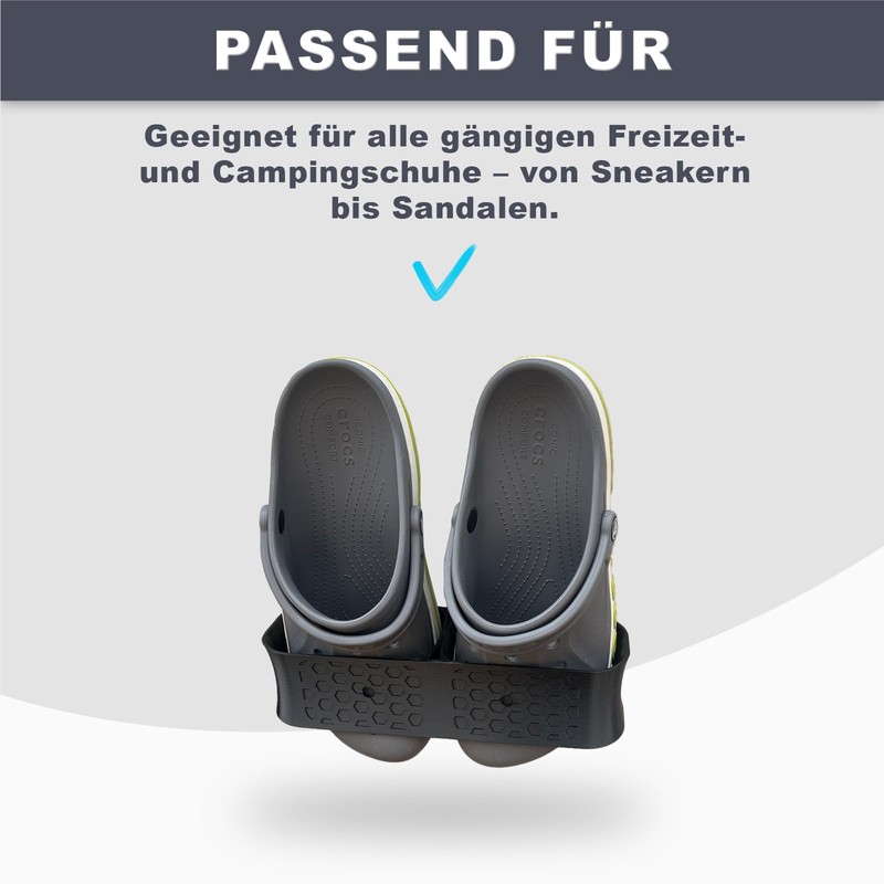 Universal Shoe Holder for Campers, Space-Saving Shoe Organiser for Motorhomes,