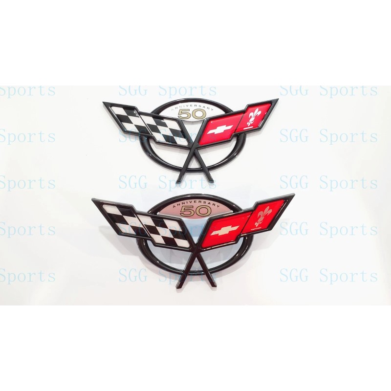 AUTO 2PC 1997-2004 C5 Corvette Black Front Rear 50Th Anniversary