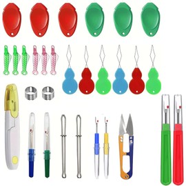 Descosedor De Costuras, Kit De 26 Piezas Para Costura Manual, Herramientas De Descosido Para Proyectos De Bordado Y Punto De Cruz, Incluye Enhebradores Y Caja De Almacenamiento, Ideal Para Aficionados