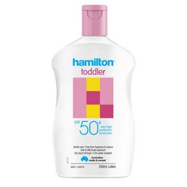 Hamilton Sunscreen Toddler Lotion SPF50+ 250mL