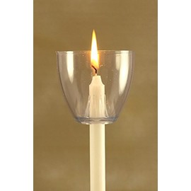 Clear Wind Cups with Candles - Made in USA