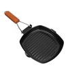 Frying Pan Folding Non Stick Portable Anti Scald Wooden Handle