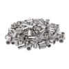 Unxuey 100PCS M8 Aluminium Alloy Rivet Nuts Knurled Flat Head