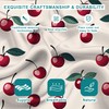 Red Cherries Satin Pillow Case Silk Satin Pillowcase 1Pack 20"X26"