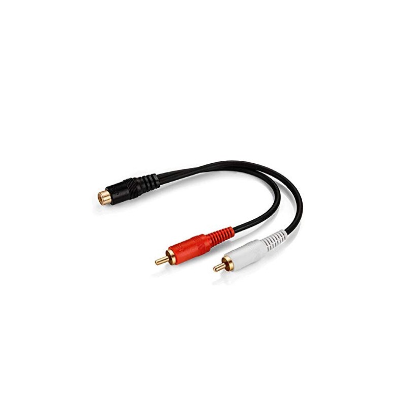 [WYVERN AUDIO #25] RCA Monaural Female to RCA Stereo Red-White