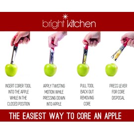 COMBO PACK - Apple Corer, Pineapple Slicer, Pear Pepper Poker, Herb Kale Stripper, Kiwi Tool, Citrus Orange Peeler SUPER SLICER Juicer Prepping PACK by Bright Kitchen